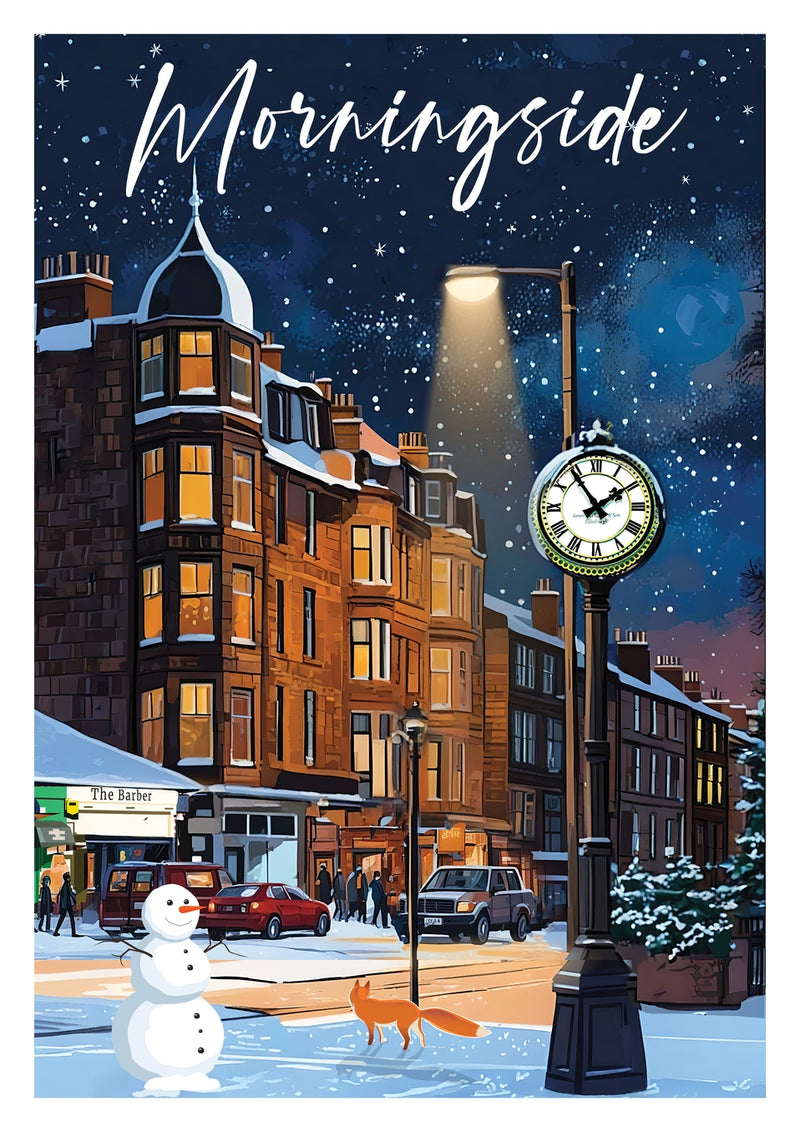 Morningside A4 travel poster print