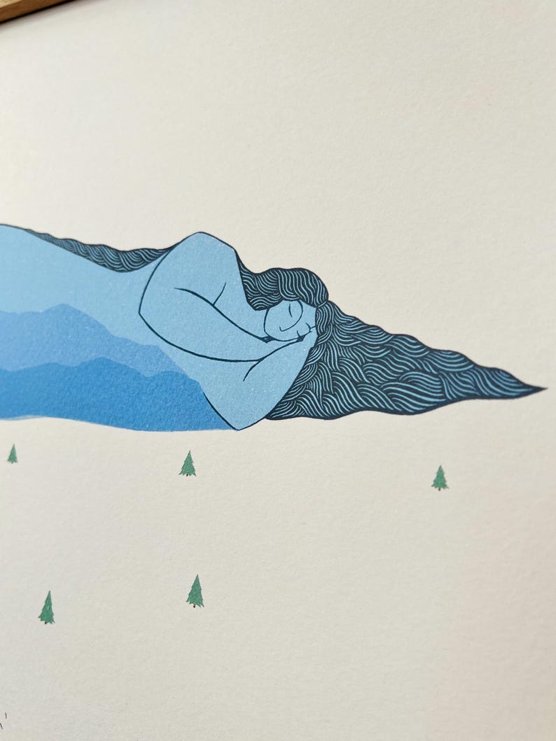 Cailleach na Mointeach (Old Woman of the Moors) A3 Print