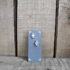 Art Deco crystal baguette stud earrings