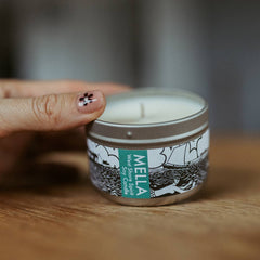Mella candle - West Shore Spirit (sea salt & driftwood) - available in two sizes