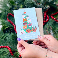 We Woof you a Merry Christmas dogs card