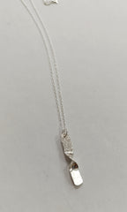 Sterling Silver twist pendant
