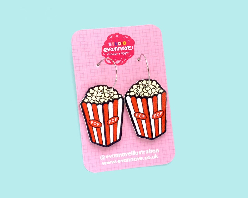 Popcorn faux leather earrings