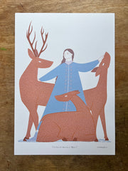 Cailleach Beinn a'Bhric (Scottish Goddess) A3 Print