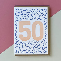 50 squiggles card