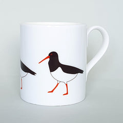 Oystercatcher bone china mug