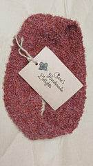 Hand knitted burnt orange earwarmer/headband