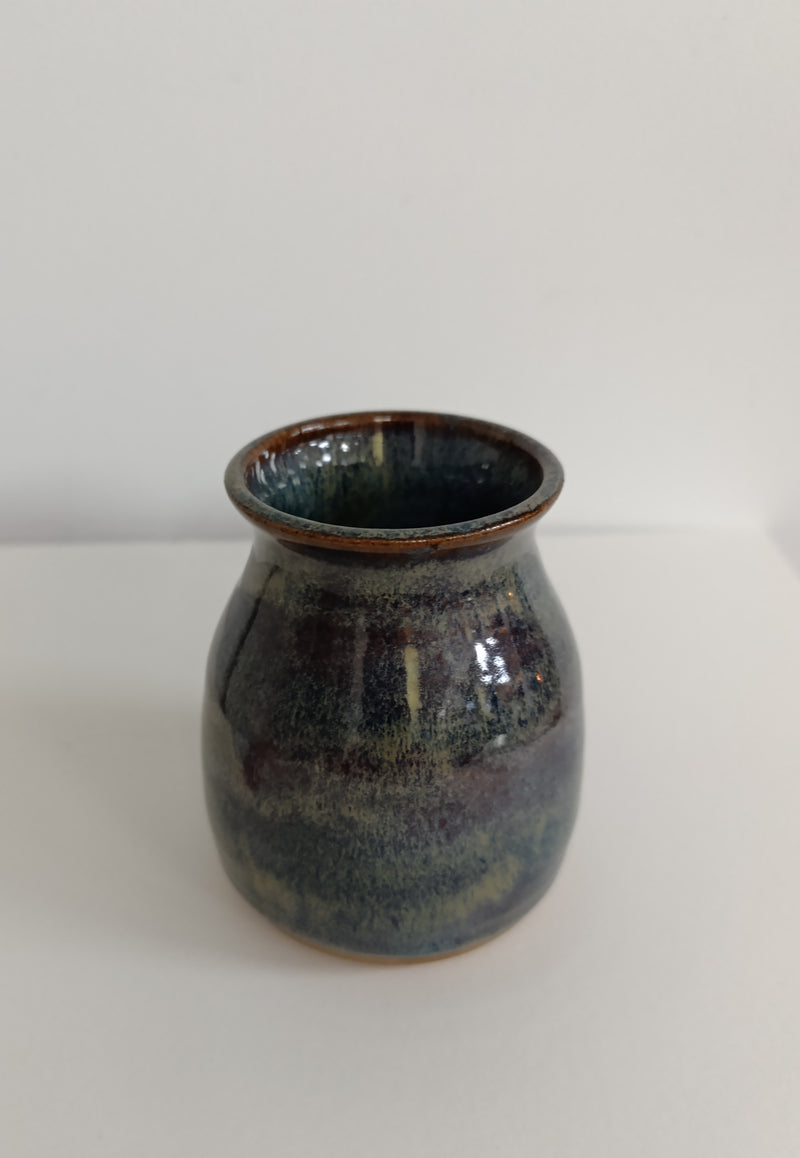 Hand thrown small vase - Wild glaze