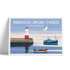Berwick-Upon-Tweed A4 travel poster print
