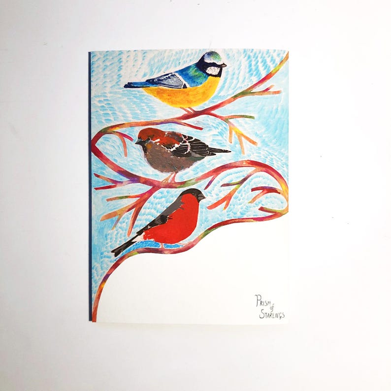 Branch of Birds card