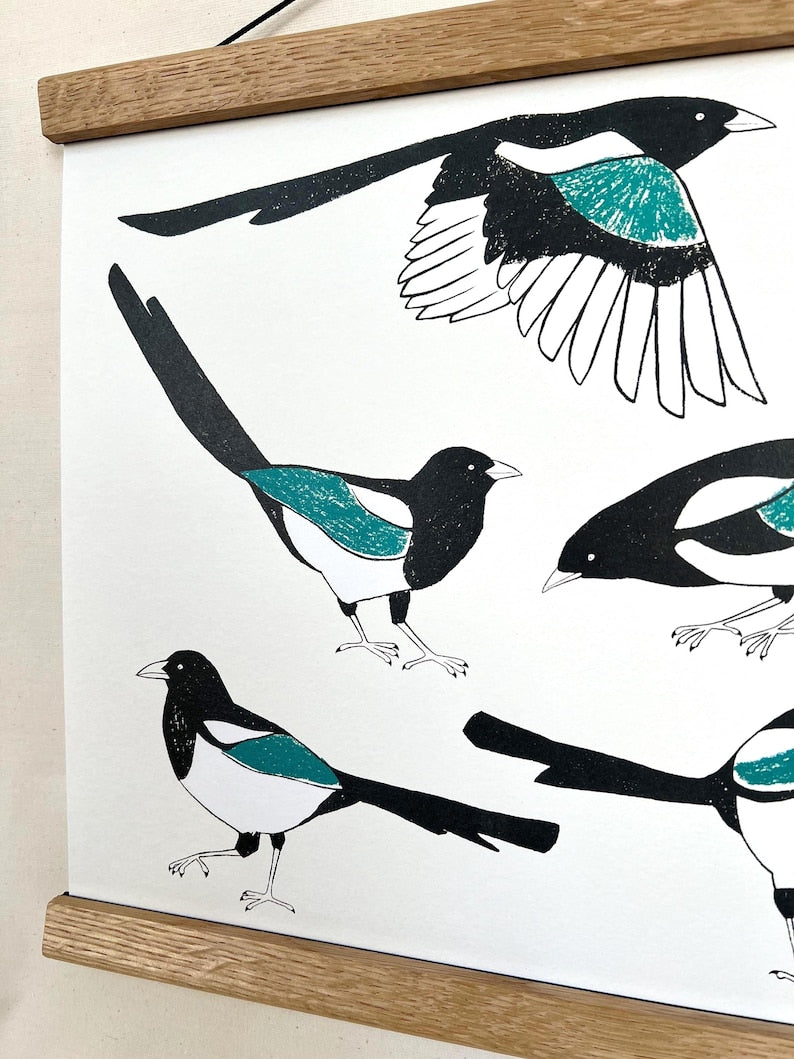 Magpies A3 Print