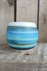 Hebridean Collection stoneware espresso tumbler/mini vase (VS119)