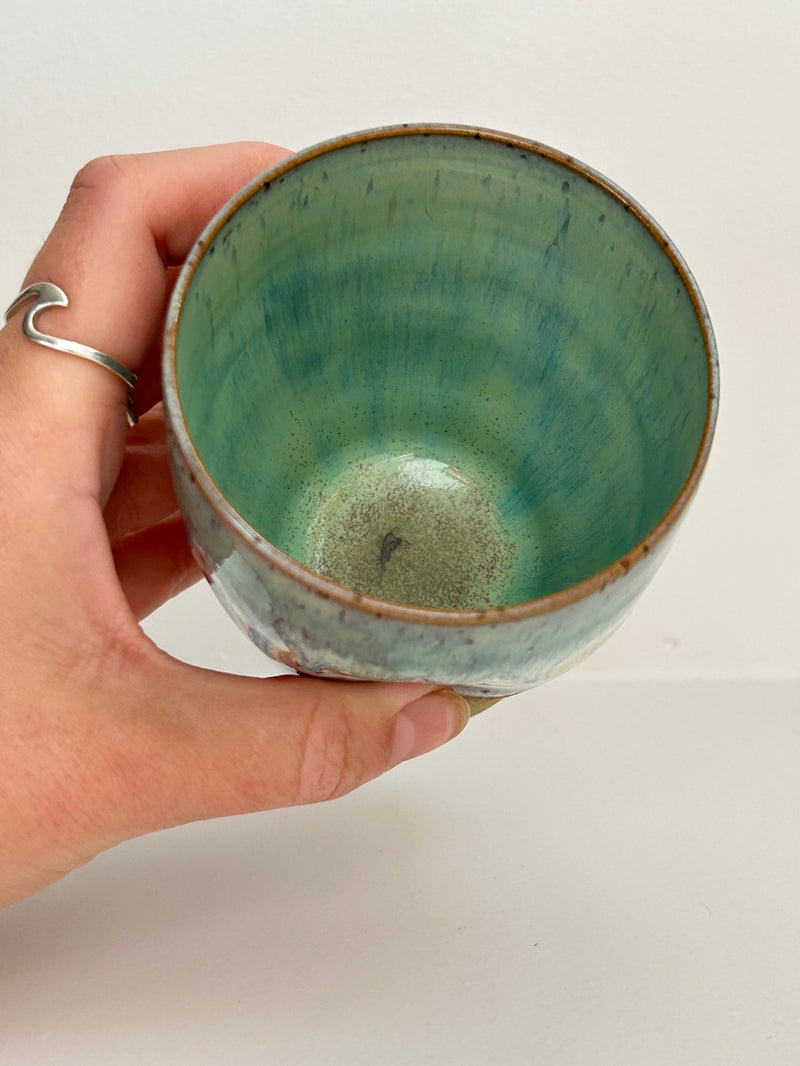 Sea green dimple tumbler
