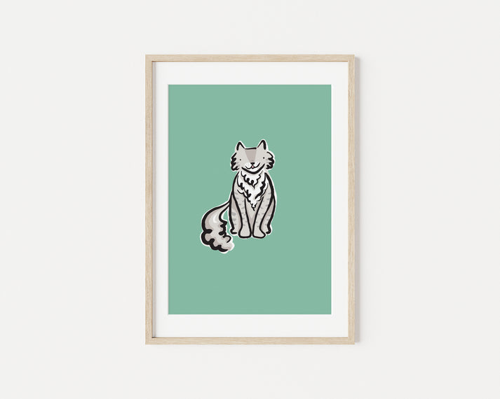 Cat A5 Art Print