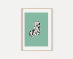 Cat A5 Art Print