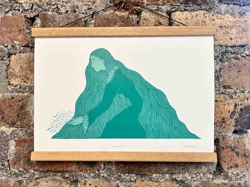 Brìde Spring Goddess A3 Print