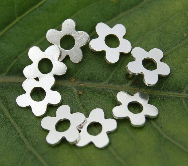 Sterling silver small flower studs