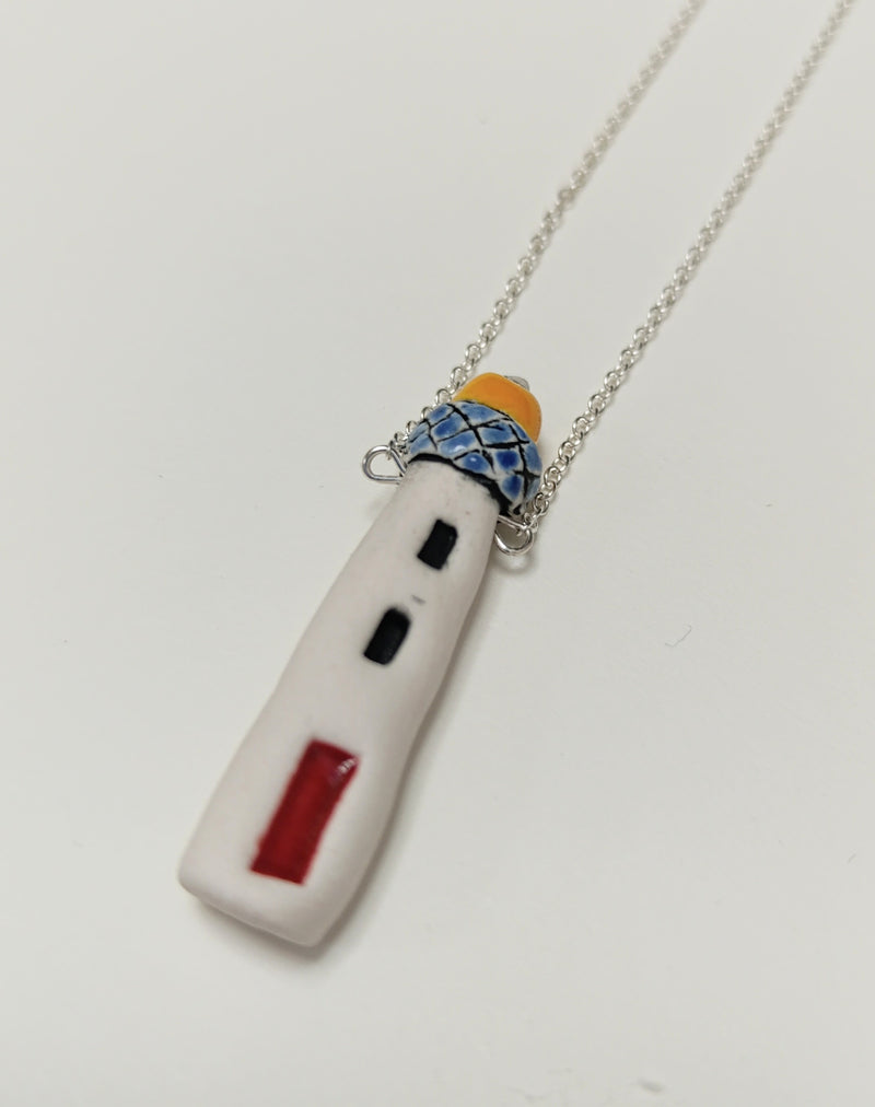 Ceramic lighthouse necklace - 2 designs available