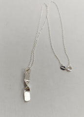 Sterling Silver twist pendant