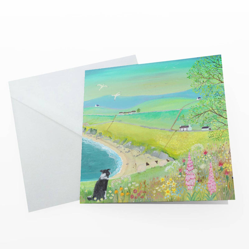 Keeping Watch Border Collie card