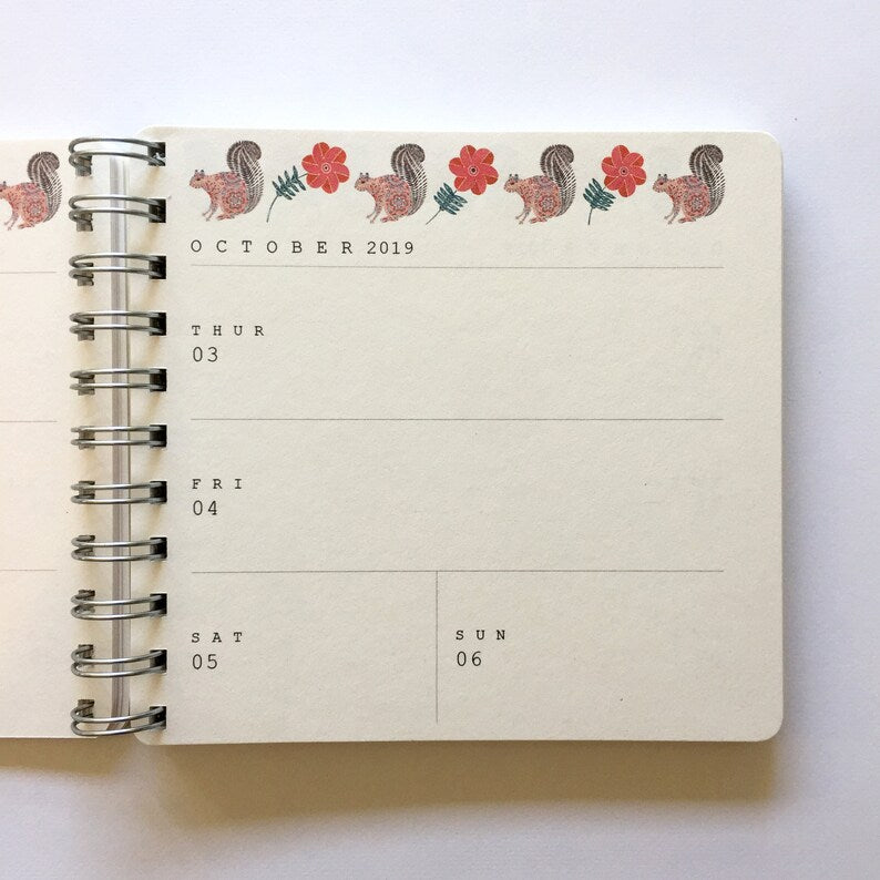 2026 Illustrated Diary - Squirrel