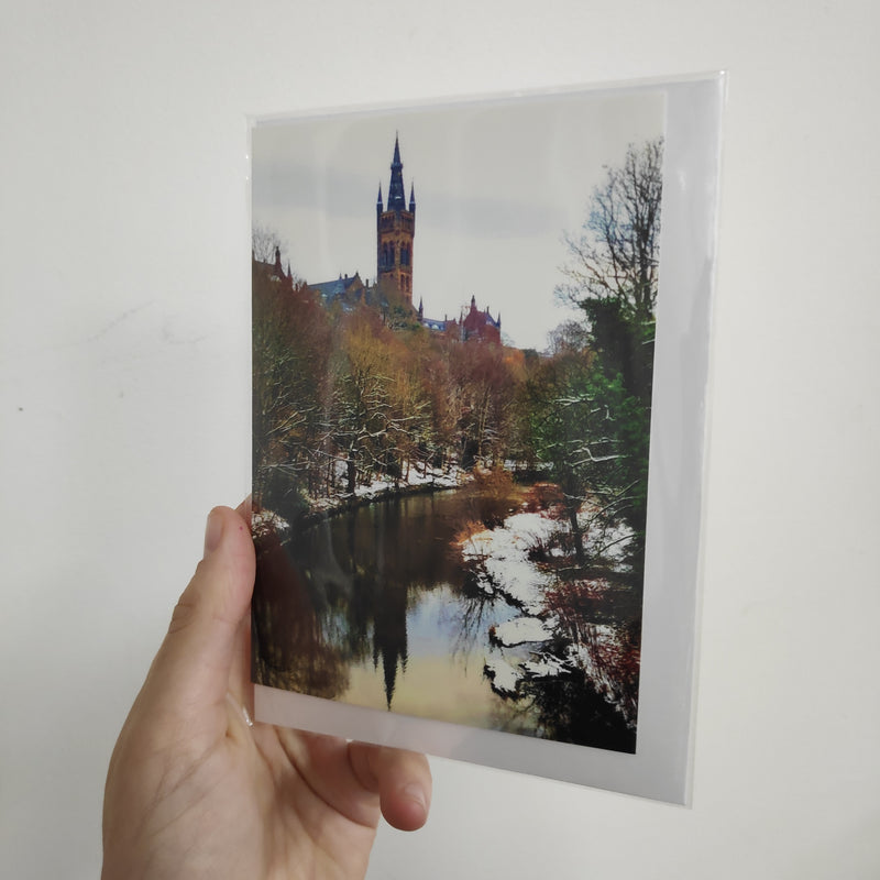 River Kelvin towards Glasgow University card