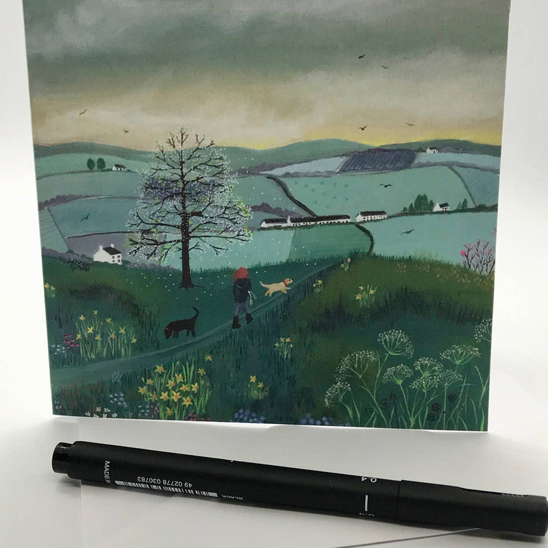 Early Start dog walk card