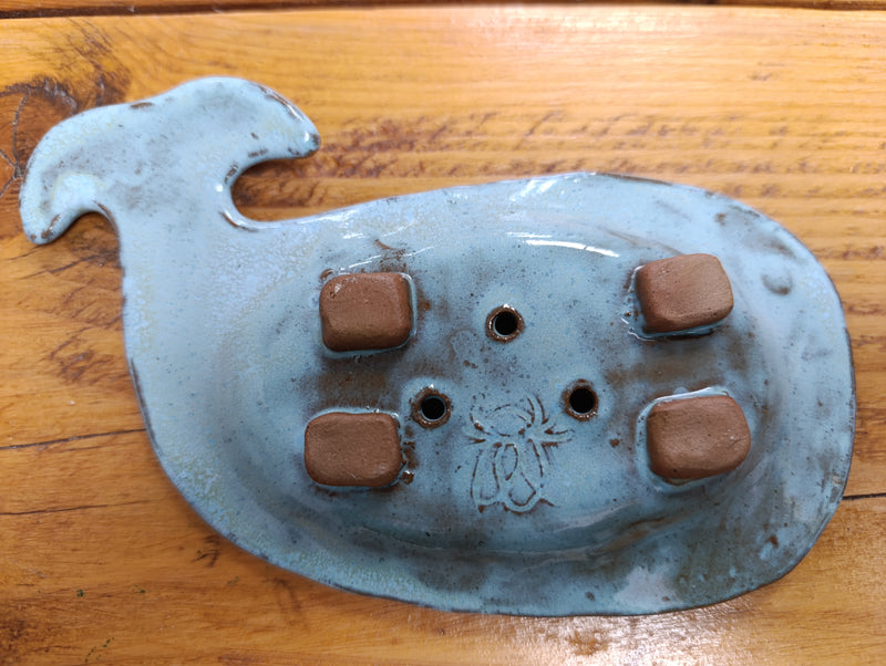 Whale ceramic soap dish!