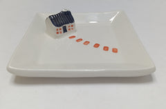 Ceramic Scottish bothy trinket dish