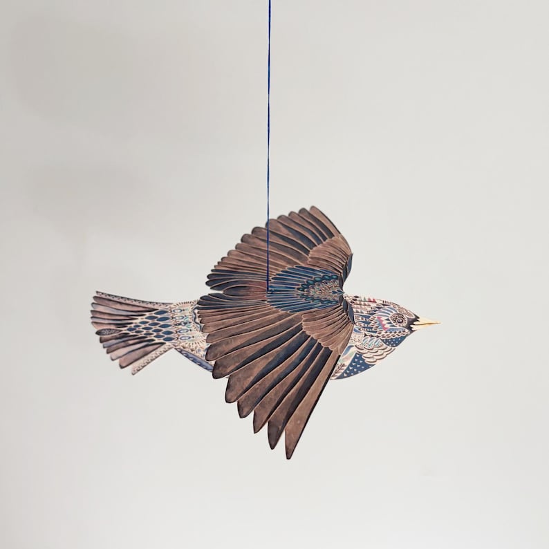 Pop up bird paper decoration