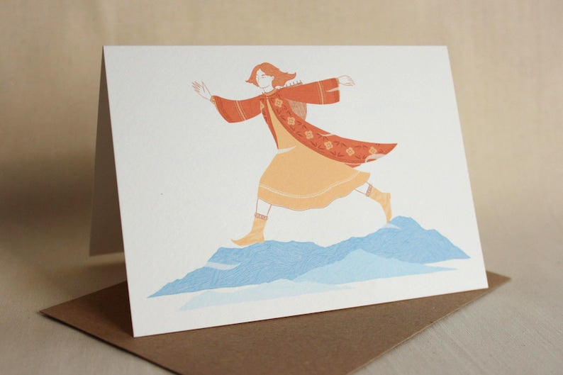 'She Carries the Land' Scottish goddess card