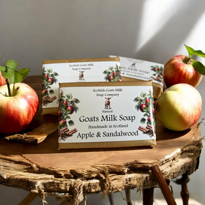 Handmade goats milk soap - Apple & Sandalwood