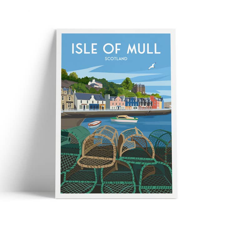 Isle of Mull A4 travel poster print