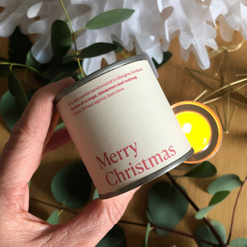 Merry Christmas soy candle