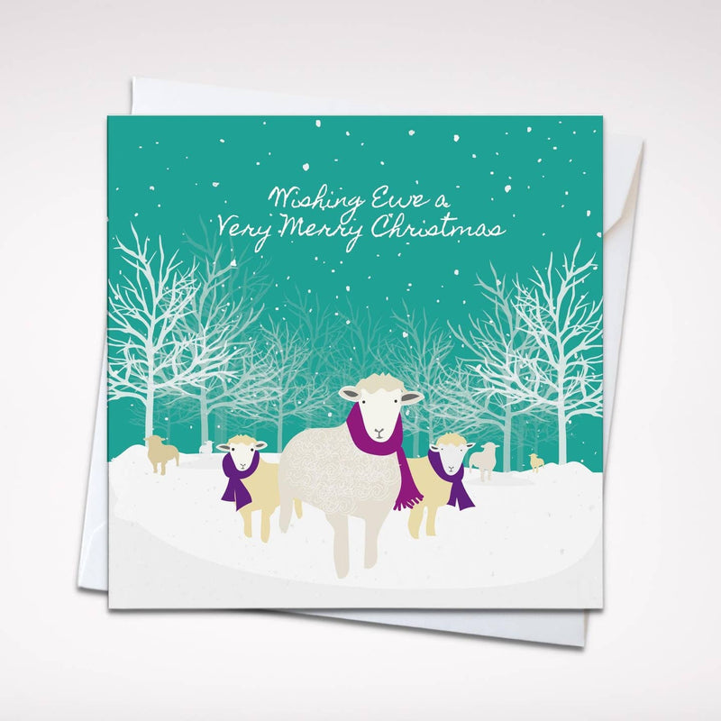 Wishing Ewe a Very Merry Christmas card