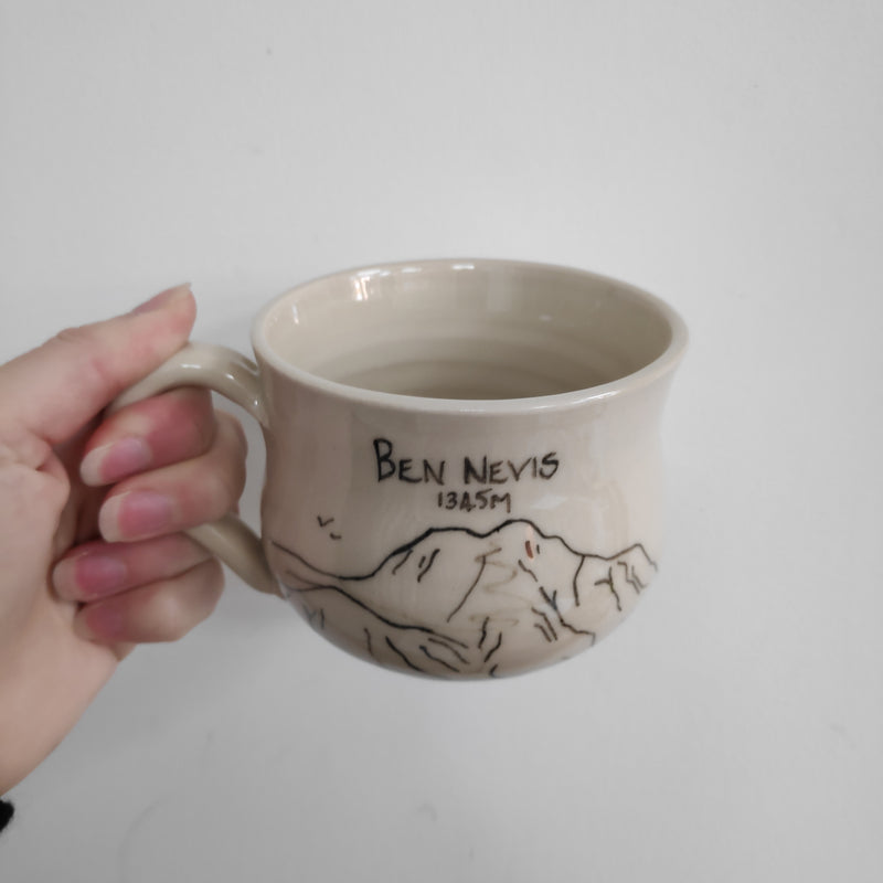 Hand painted mountain mug - Ben Nevis
