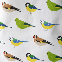 Garden birds tea towel