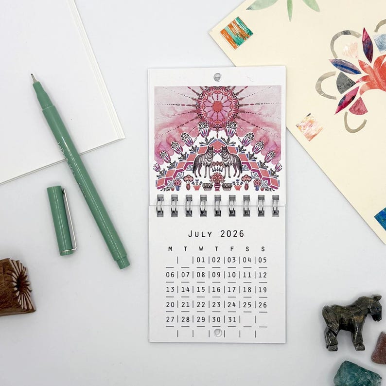 Mini wall calendar