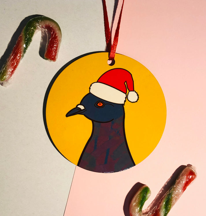 Pigeon Christmas hanging decoration