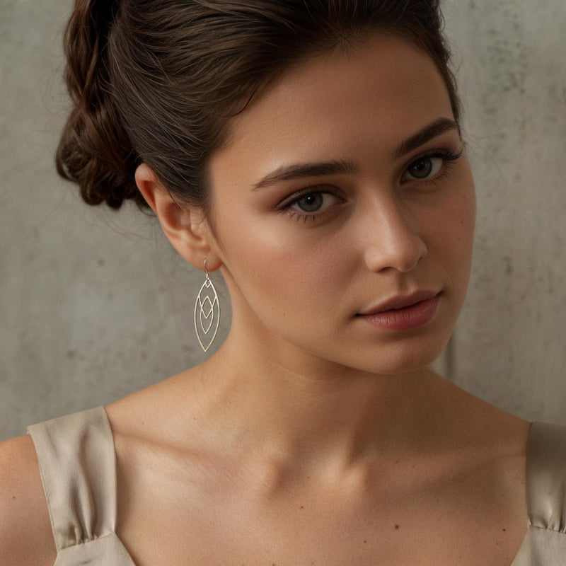 Art Deco Aztec earrings