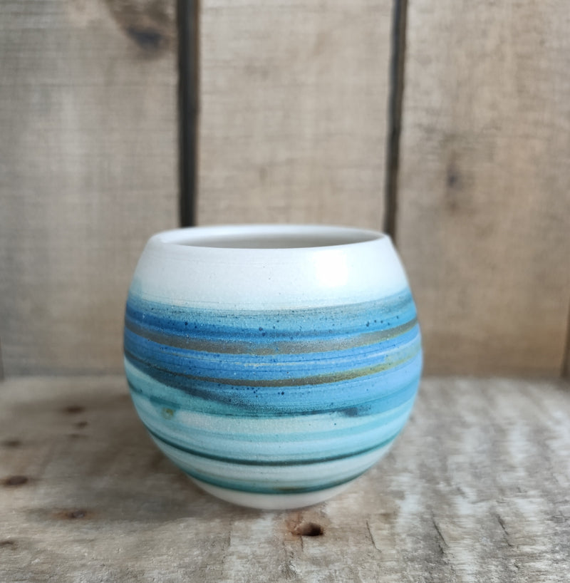 Hebridean Collection stoneware espresso tumbler/mini vase (VS75)