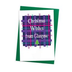 Christmas wishes from Glasgow card