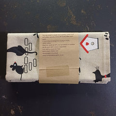 Tea towel - kitty cat print