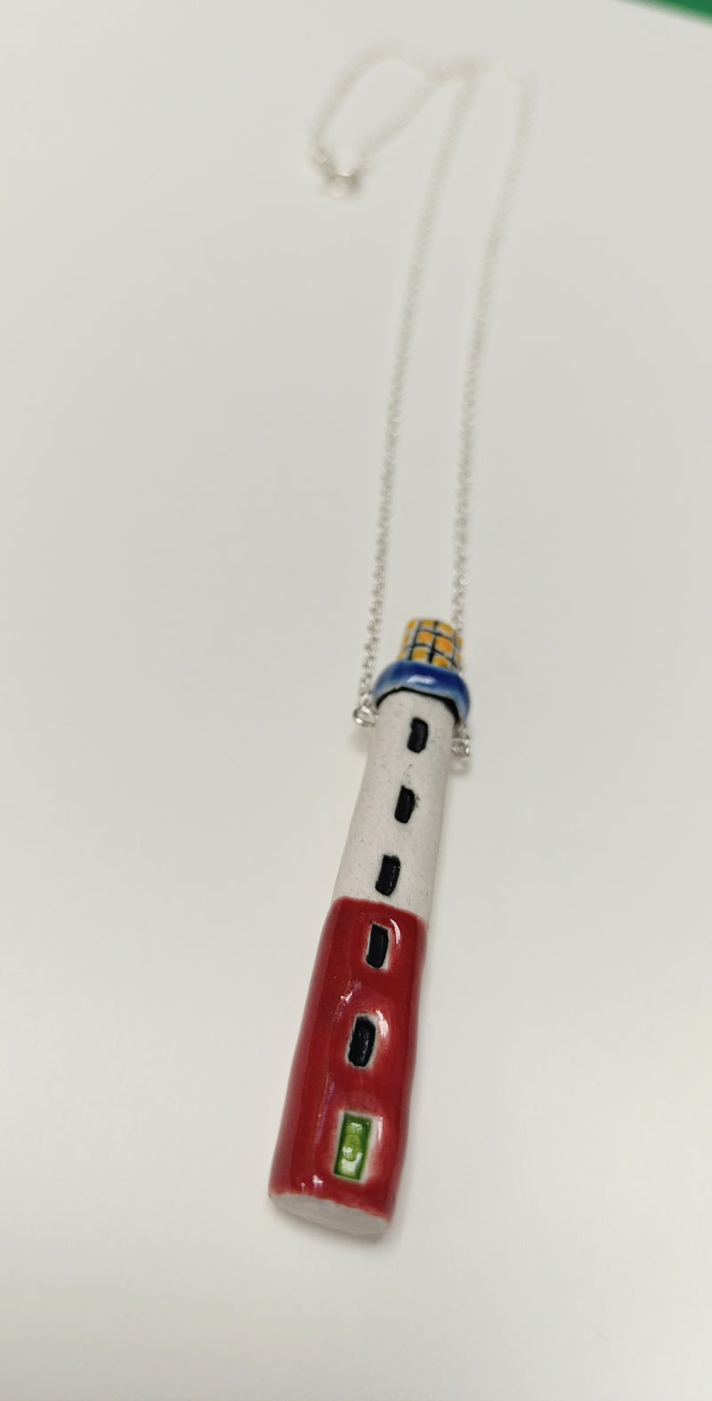 Ceramic lighthouse necklace - 2 designs available
