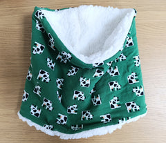 Kid's neck warmer/snood (4-11 years) - cow print