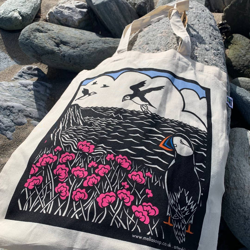 Mella Fairtrade Cotton Tote Bag - Puffin