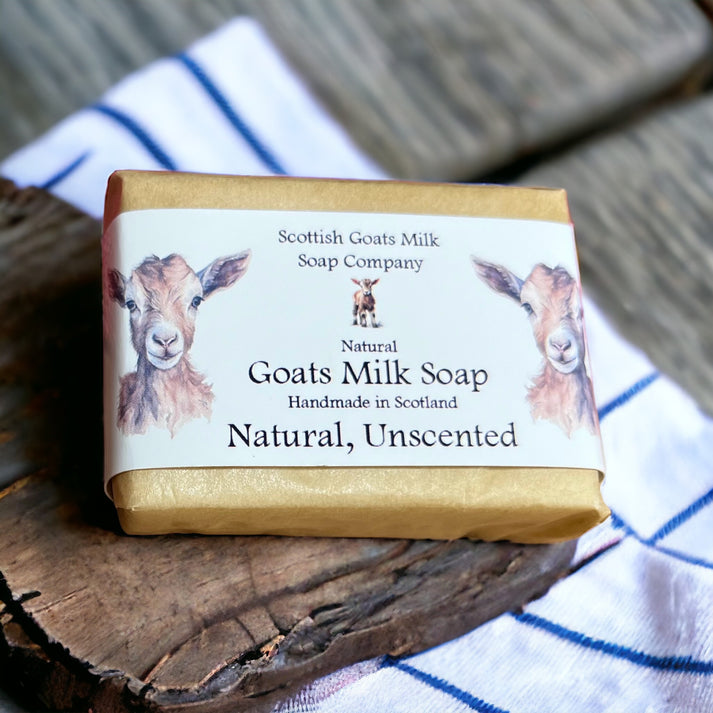 Handmade goats milk soap - natural, unscented