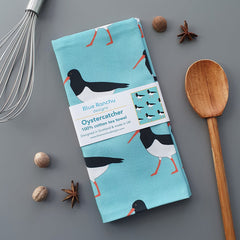 Oystercatcher tea towel