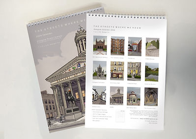 'The Streets Where We Roam' Glasgow 2026 A4 Calendar
