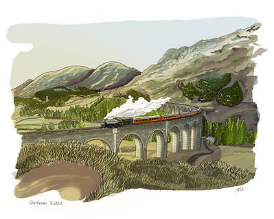 Glenfinnan Viaduct A4 print